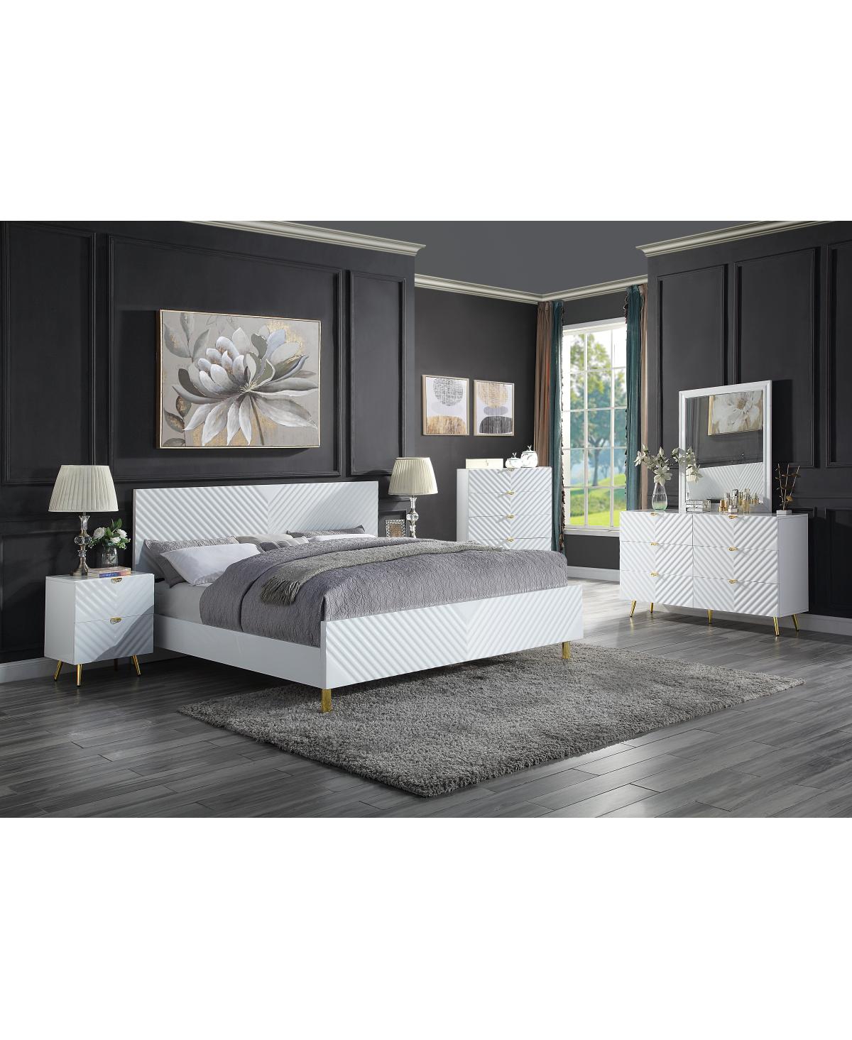 Streamdale Furniture Gaines Nightstand, High Gloss Finish