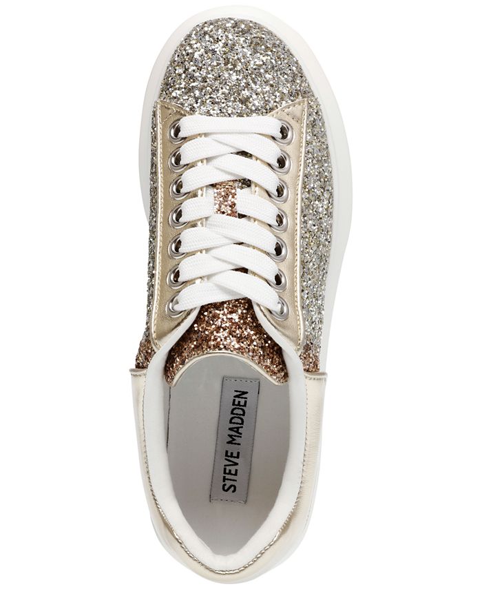 Steve Madden Women's Glacer-R Platform Lace-Up Sneakers - Macy's