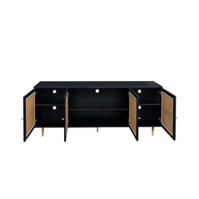 Streamdale Rattan Sideboard Cabinet with Shelves