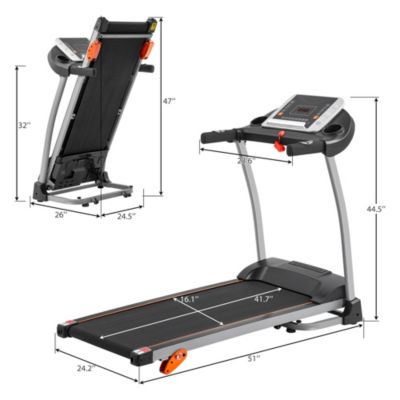 Streamdale Foldable Home Treadmill, 1.5HP