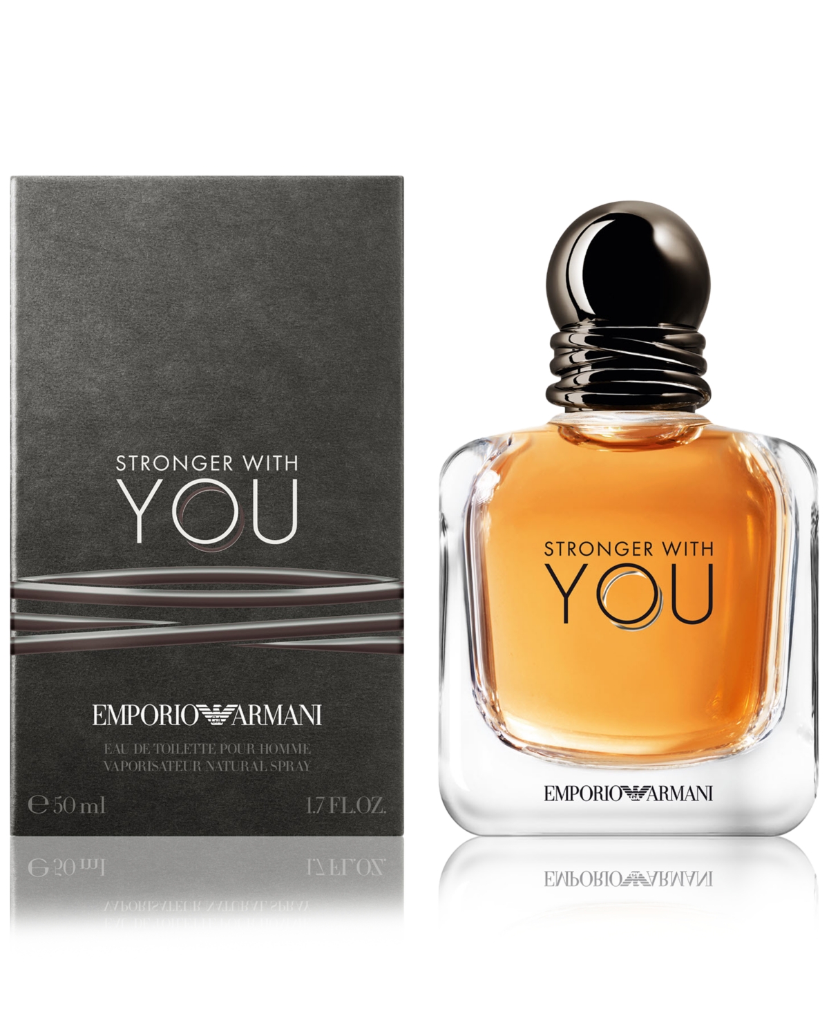 Shop Giorgio Armani Men's Emporio Armani Stronger With You Eau De Toilette Spray, 1.7 Oz. In No Color