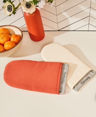 2-Piece Cotton Double-Layered Oven Mitt Set