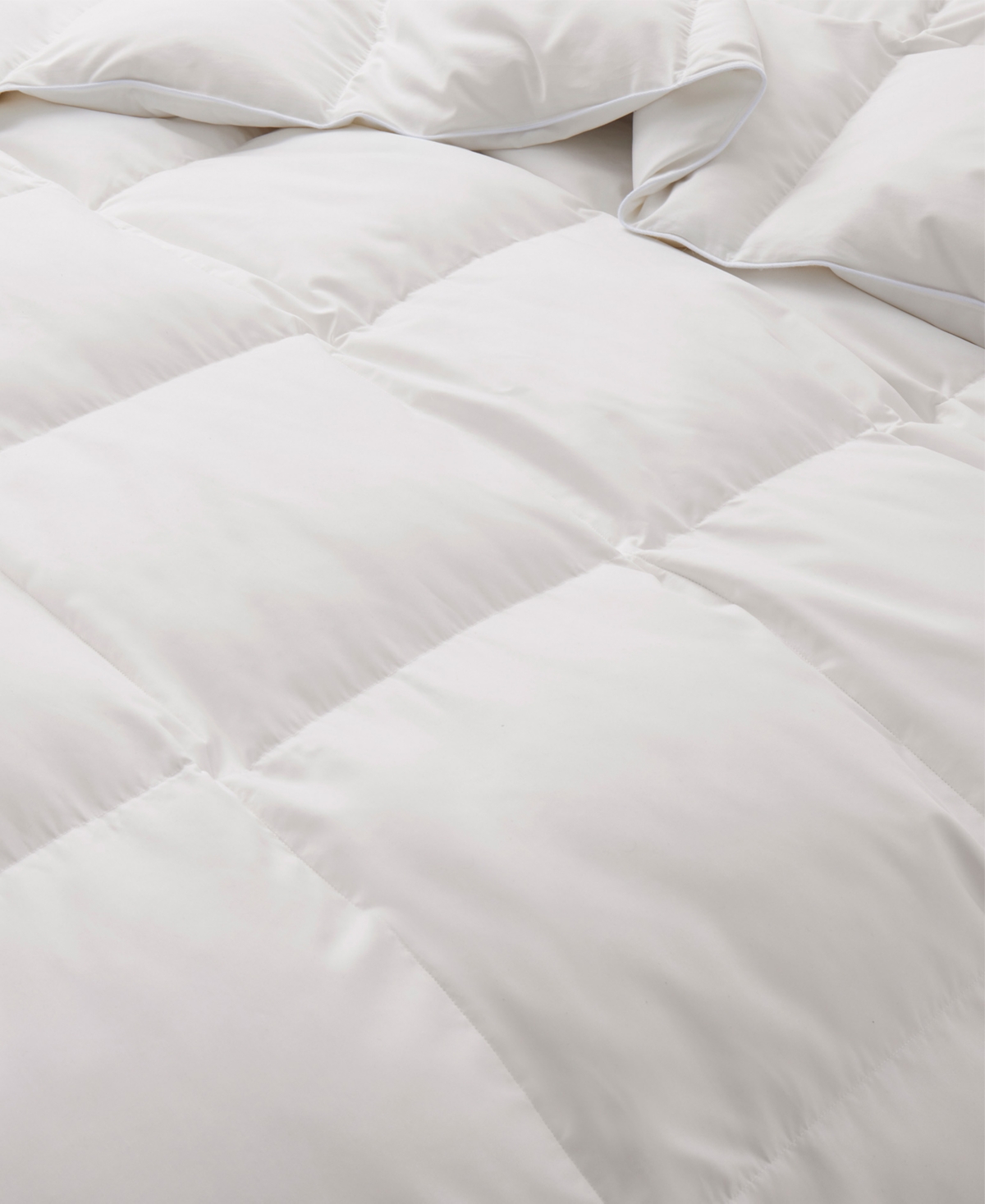 Unikome All Season Warmth Goose Feather Down Fiber Comforter, California King In White