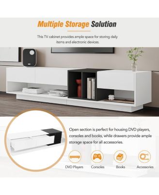 Stylish TV Stand with Perfect Storage for 80" TVs