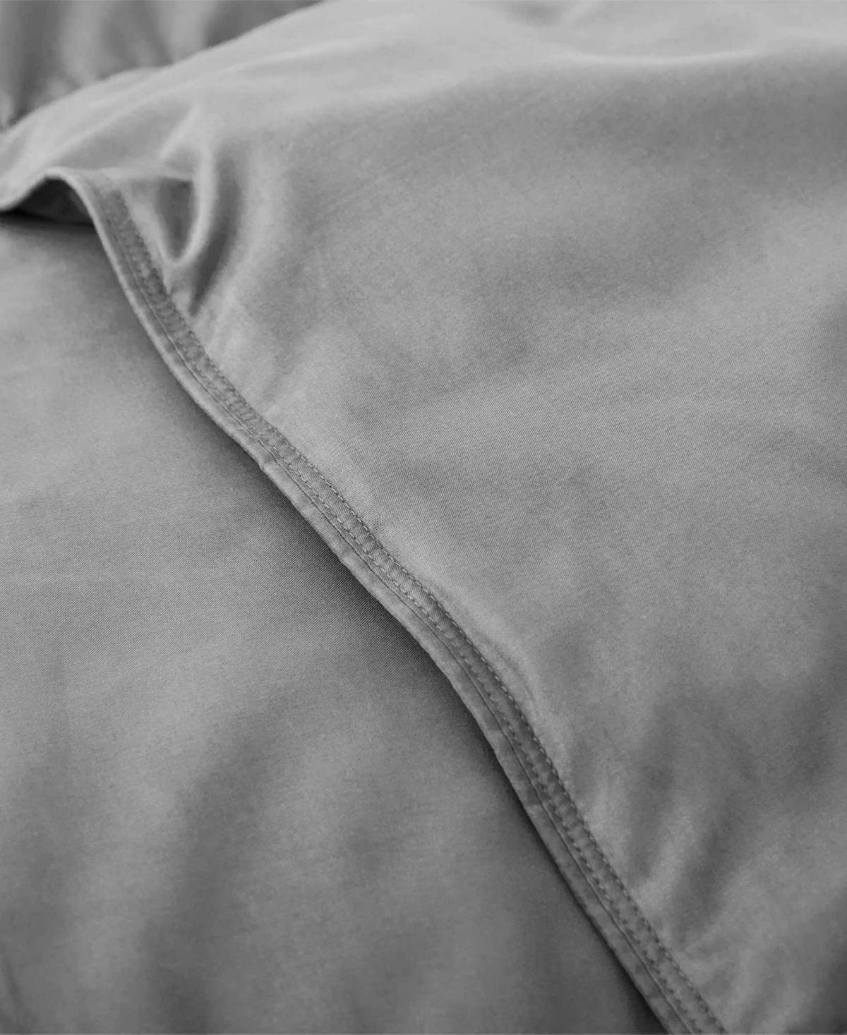 Unikome All Season White Goose Down Fiber Comforter, Twin In Dark Gray