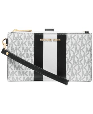 マイケルコース Michael Kors Jet Set Medium Powder Blush Leather Front Zip