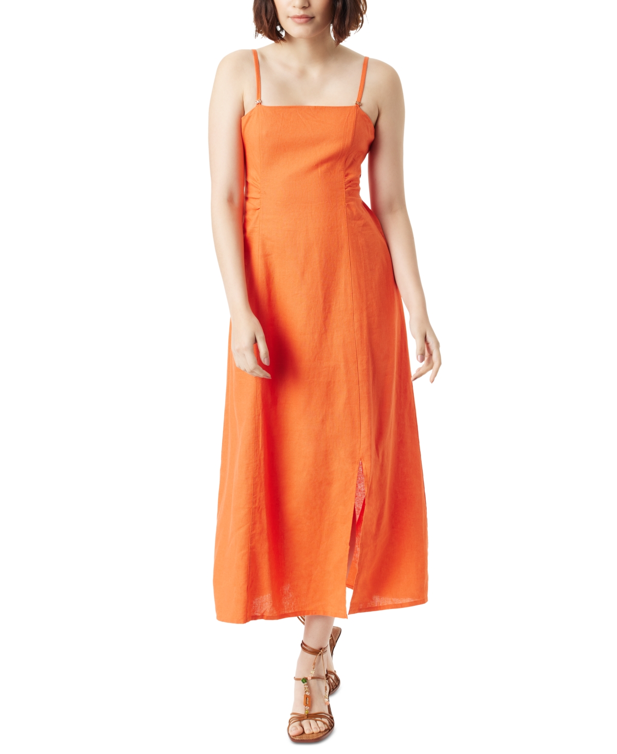 Shop Sam Edelman Women's Merisa Printed Open-back A-line Dress In Tigerlily