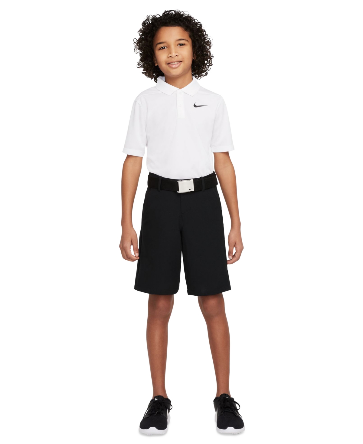Nike Big Boys Dri-fit Victory Golf Polo Shirt -black