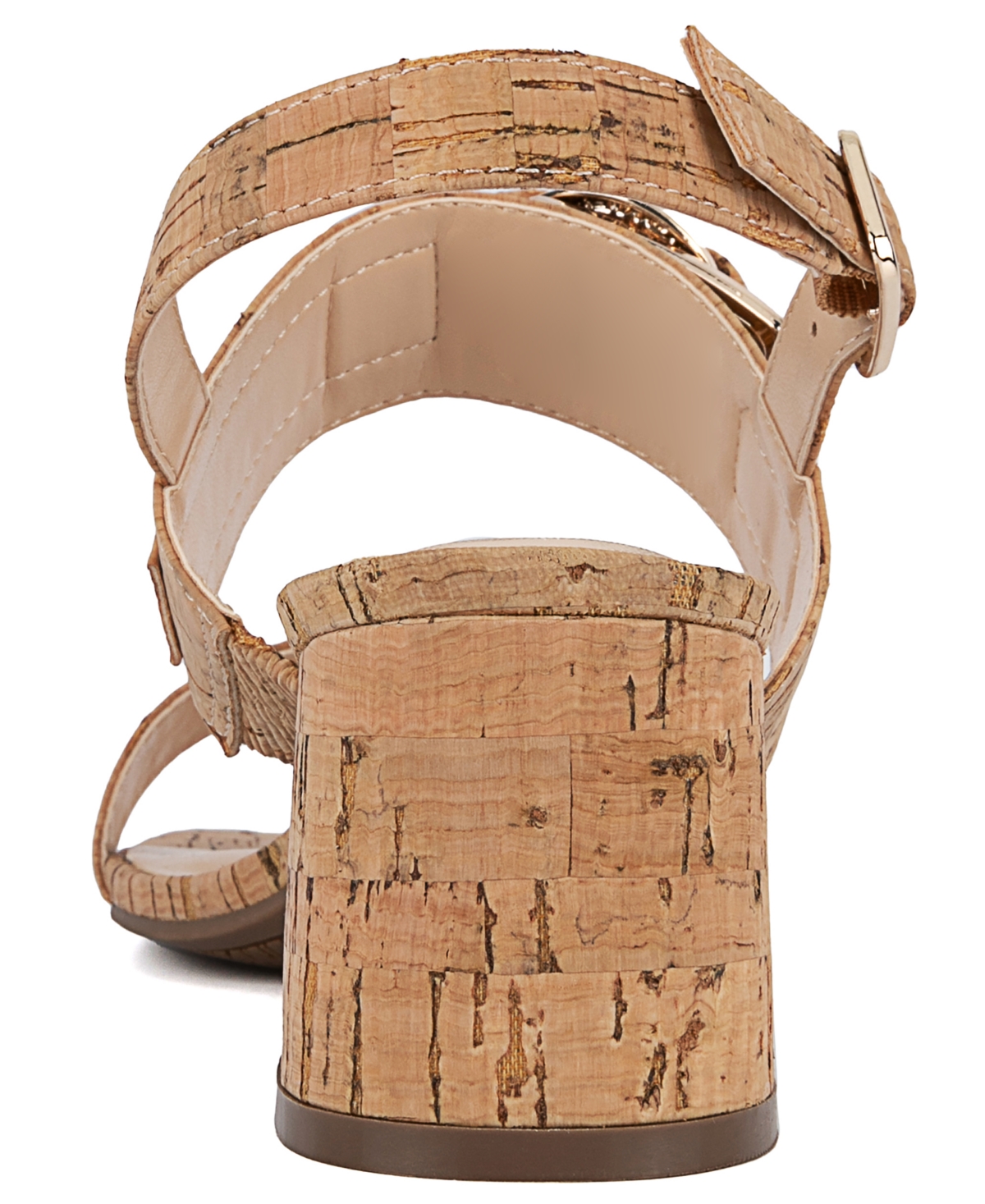 Jones New York Women's Yahssa Buckled Block Heel Dress Sandals - Cork-tz