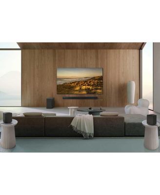 HW-Q990D 11.1.4-Channel Wireless Dolby Atmos Soundbar with Wireless Surround Speakers & Subwoofer (Black)