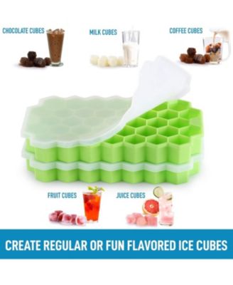 Honeycomb Shaped Silicone Ice Cube Tray - 2 Pc.