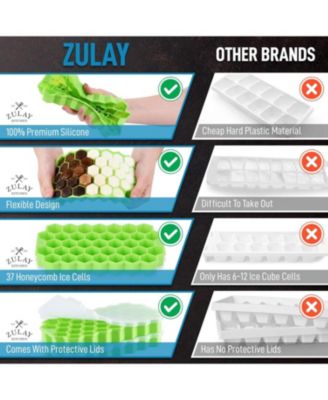 Honeycomb Shaped Silicone Ice Cube Tray - 2 Pc.