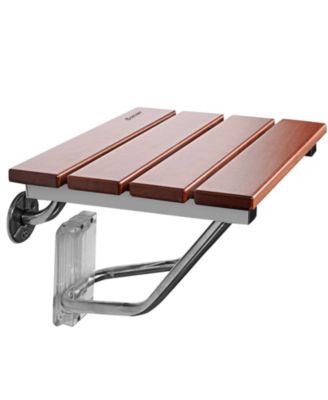 Wall-Mounted Folding Shower Seat Bench