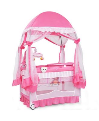 Portable Baby Playpen Crib Cradle with Carring Bag