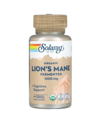 Solaray Organic Fermented Lion's Mane 1 000 Mg - 60 Organic Capsules ...