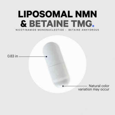 Liposomal NMN & Betaine Anhydrous TMG Capsules Supplement, NAD?+? Precursor, 30 ct