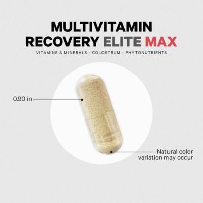 Multivitamin Recovery Elite Max Supplement - Vitamins A, C, D, E, B-Complex, Essential Minerals, Antioxidants, Sport Multivitamins 90 Capsules