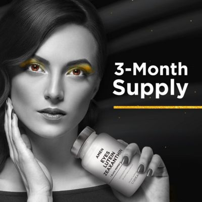 Eyes Lutein Zeaxanthin Supplement - Eyes Vitamins - Lutein and Zeaxanthin from Marigold Extract, Red Beet Root Powder, Black Pepper, 90 Capsules