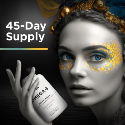 Omega-3 Supplement - 1500mg High-Potency Daily Omega 3 - EPA and DHA Fatty Acids Fish Oil - Omega 3 Fatty Acid Supplements, 90 Soft Gels Capsules