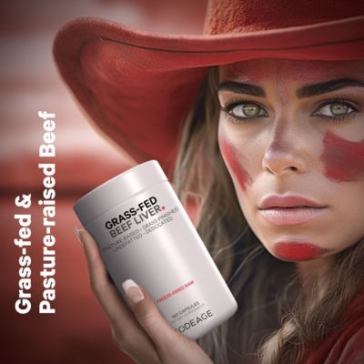 Grass Fed Beef Liver Supplement Superfood, Freeze Dried Non-Defatted, Desiccated Beef Liver Glandulars Bovine Pills Beef Vitamins 180 Capsules