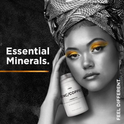 Amen Zinc & Copper Supplement + Probiotics, 3 Months Supply, One Per Day - 50 mg Zinc Picolinate Vitamin Pills - Essential Minerals Supplements – 2 Billion CFUs Probiotic – Non-GMO, 90 Capsules