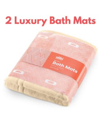 Soft & Absorbent Luxury Cotton Bath Mat  44" x 26 " - 2 Pack