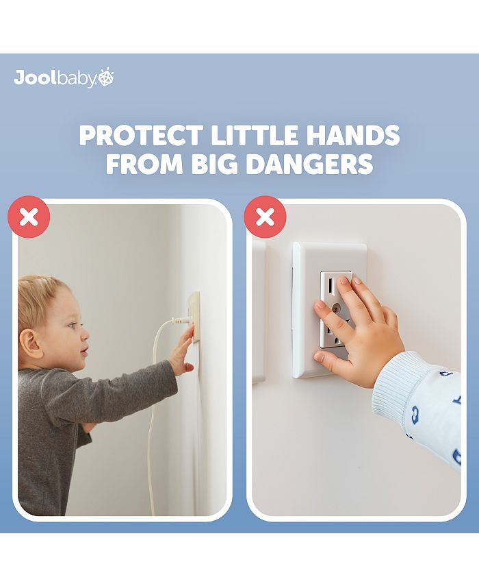 Jool Baby Toddler Electrical Outlet Cover Box for Baby Safety, Duplex & Decorator Electrical