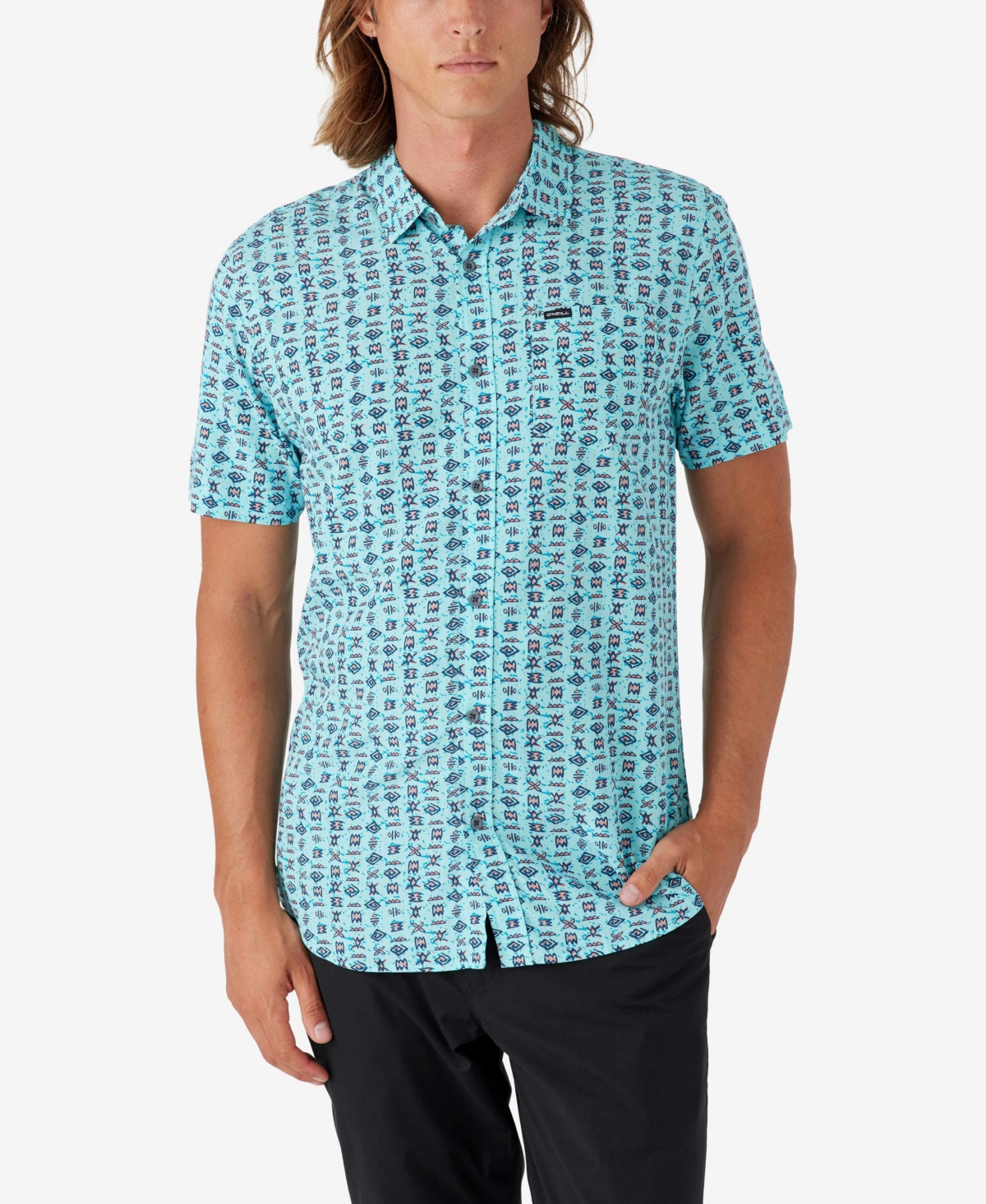 Shop O'neill Oasis Eco Modern Standard Shirt In Turquoise