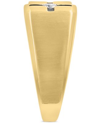 EFFY&reg; Men's Diamond East-West Cross Ring (1/6 ct. t.w.) in 14k Gold