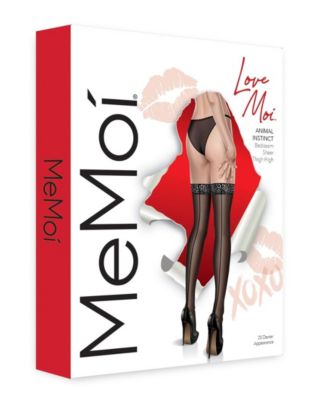 Women's Animal Instinct Backseam Sheer Thigh Highs