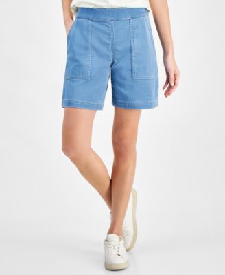 Style & Co Women's Pull-On Mid-Rise Straight-Leg Shorts, Created for Macy's
