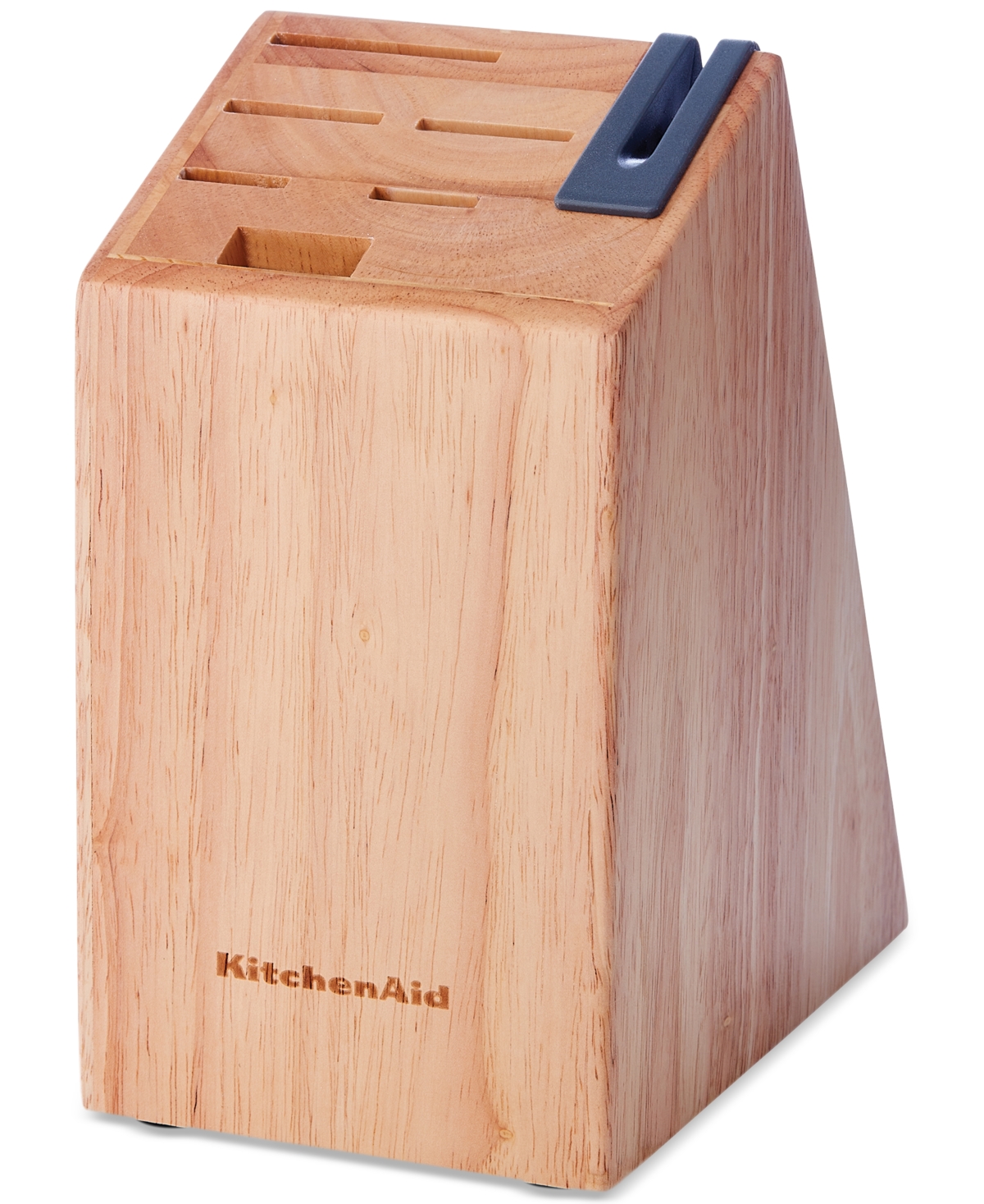 Kitchenaid Classic 7-pc. Japanese Steel Knife & Sharpener Block Set In White