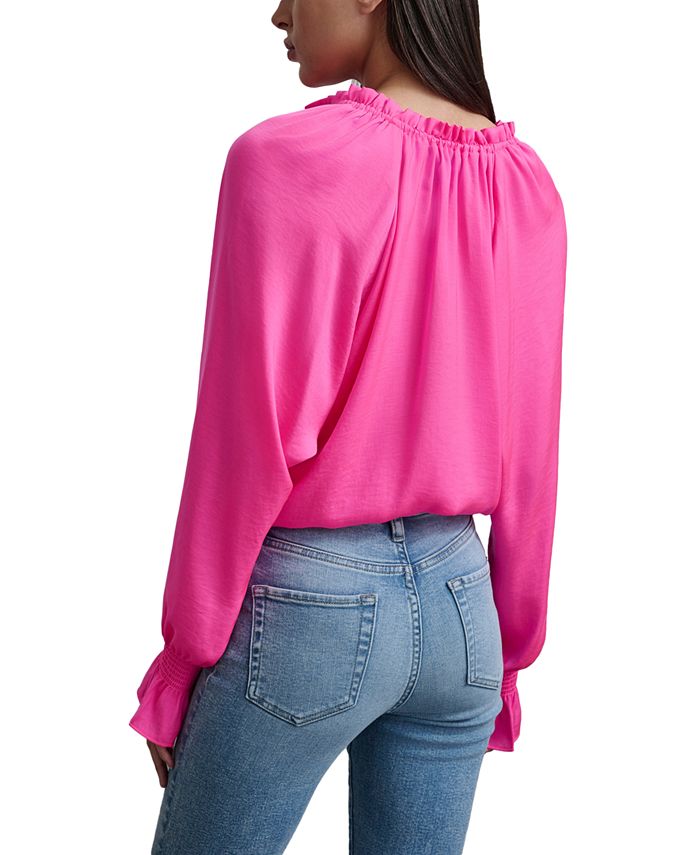 RAGLAN SLEEVE BLOUSE WITH CUFF JAGUAR
