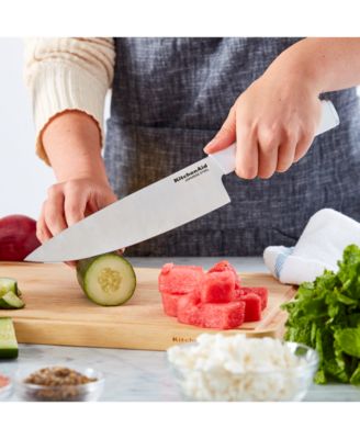 Classic 7-Pc. Japanese Steel Knife & Sharpener Block Set