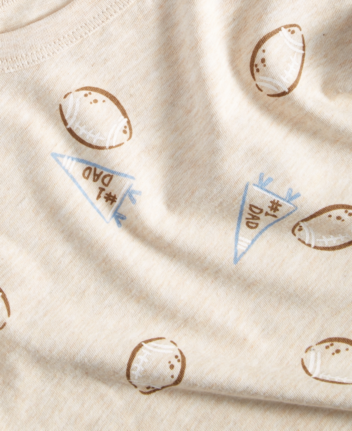 First Impressions Baby Boy Short Sleeve Football Print T-Shirt, Created for Macy's