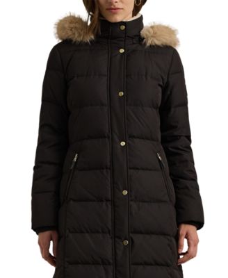 Women's Faux-Fur Hooded Puffer Coat