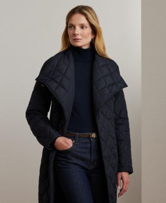 アウターその他 LAUREN Ralph Lauren Diamond Belted Maxi Lauren Ralph Lauren Women's Belted Maxi Trench Coat - Macy's