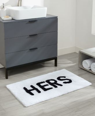 Hers Cotton Bath Rug, 21" x 34"
