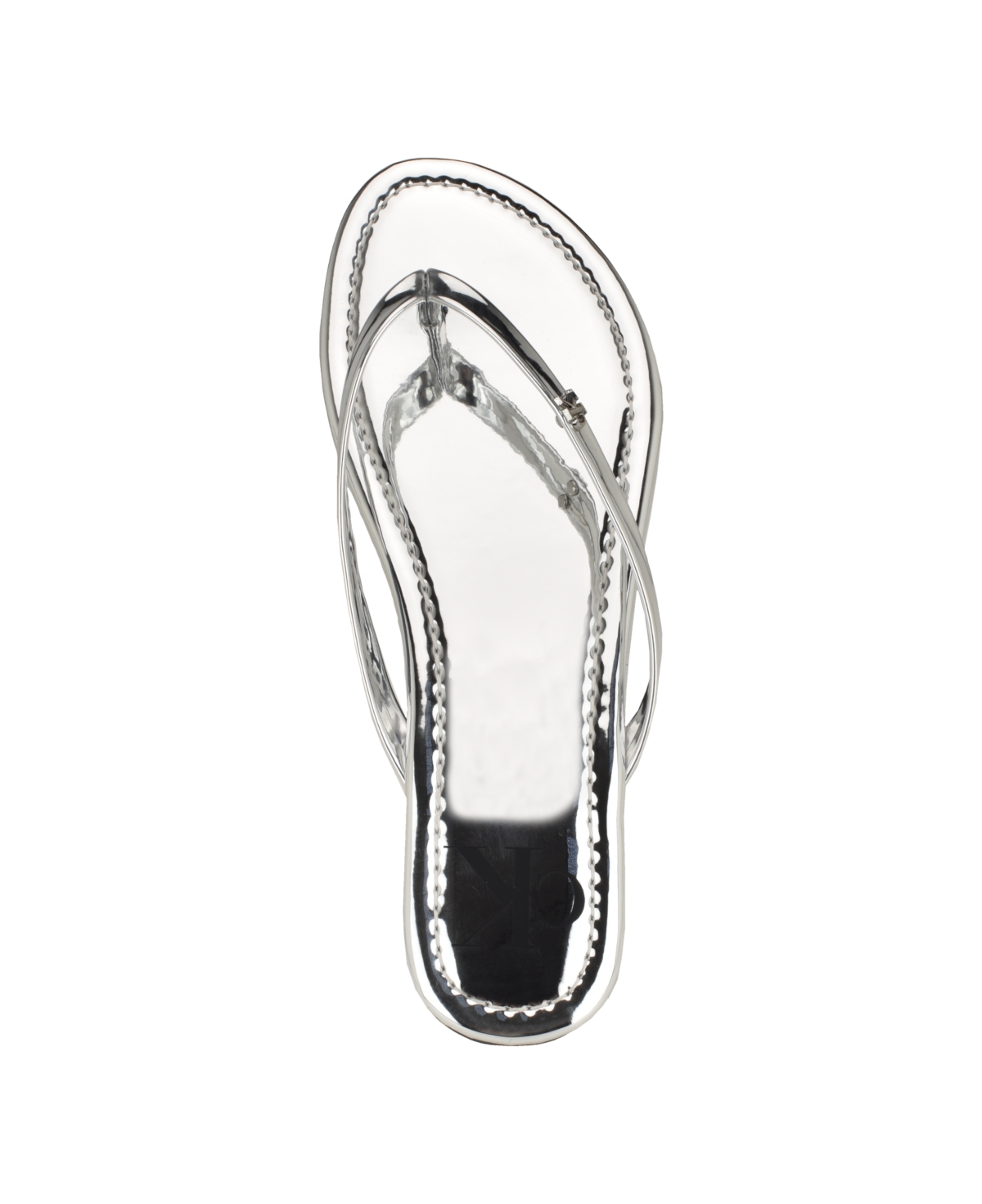 Shop Calvin Klein Women's Crude Casual Slide-on Flat Sandals In Silver
