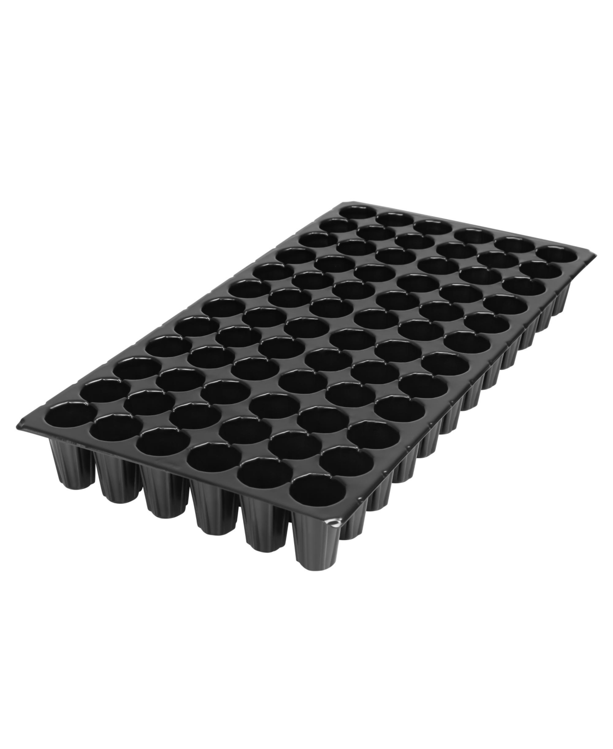 21 x 11in Extra Strength Round 50 Cell Insert Tray, Black - Black