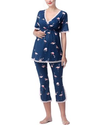 Maternity Koi Nursing Pajama Set