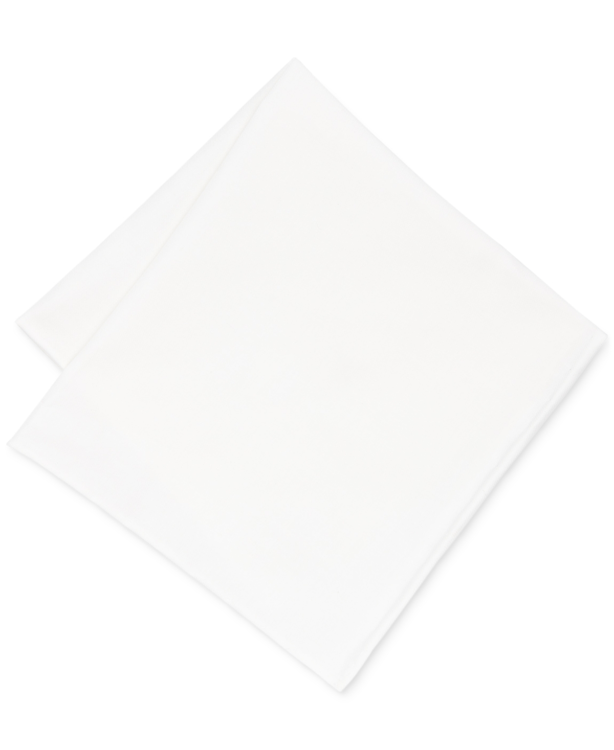 Men's Ceremony Solid Pocket Square - White
