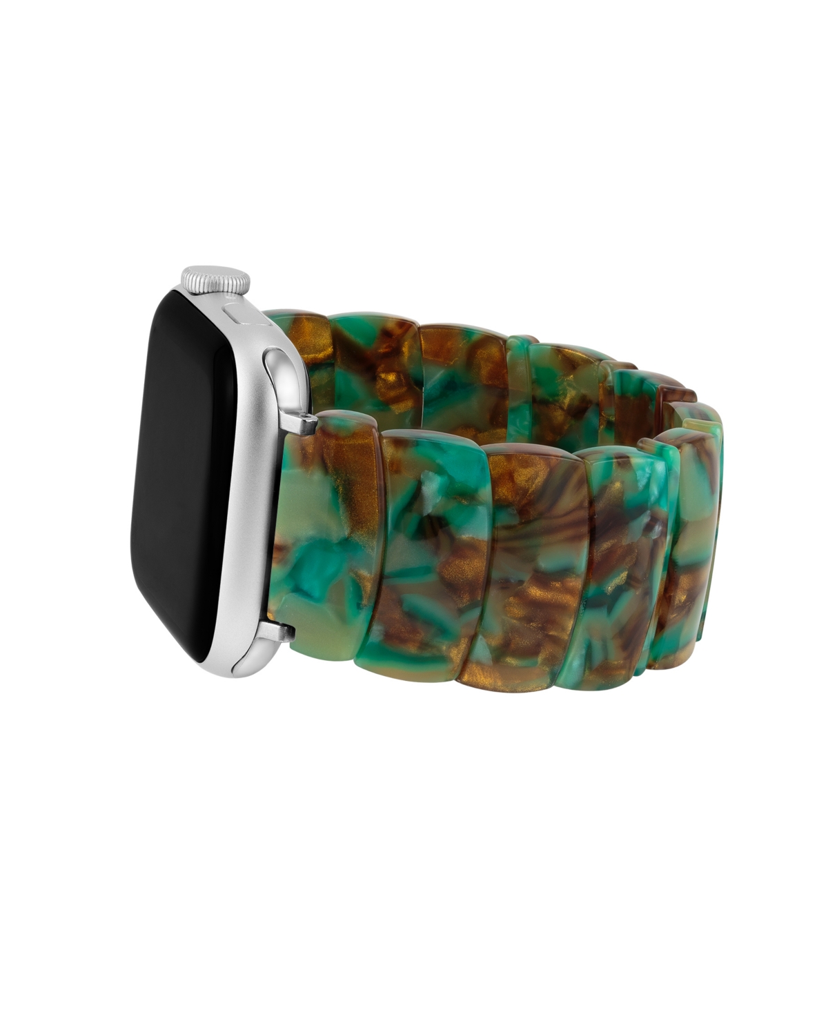 Anne Klein Women'sMarbled Acetate Expansion Bracelet designed for Apple Watch 42mm (Series 10) & 38/40/41mm - Green