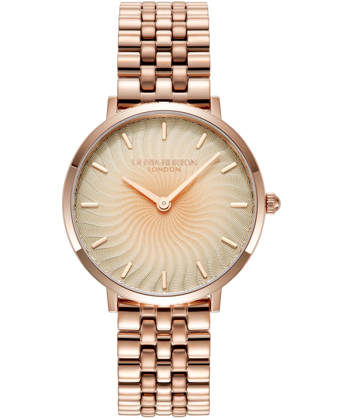 Women's Radiant Sun Rose Gold-Tone Stainless Steel Watch 35mm - Rose Gold