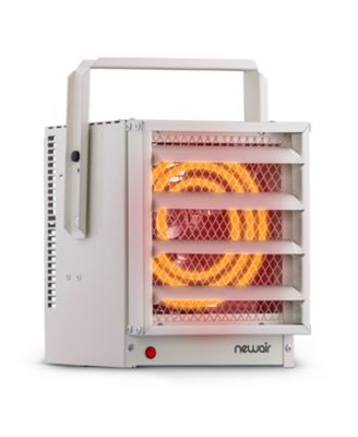 Hardwired Electric Garage Heater, Ceiling Mounted with Adjustable Louvers and Tilt Head, Heats up to 500 sq. ft. of Space