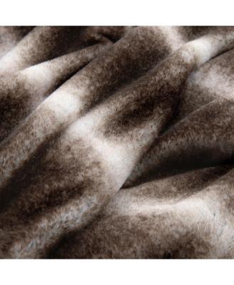 Bronze Moon Faux Fur Oversized Throw Blanket with Gift Box, 50" x 70"