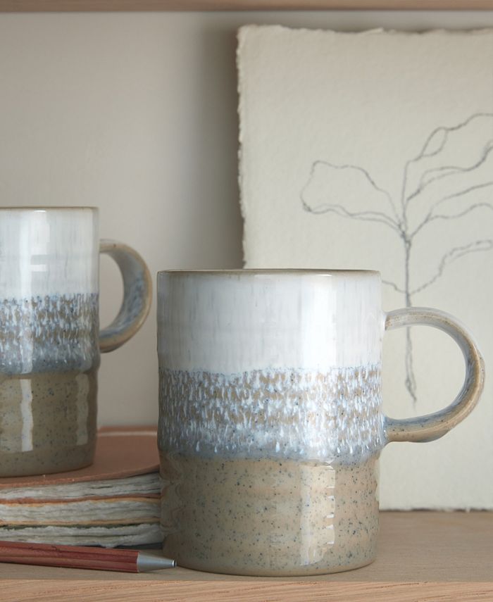 Denby Heather Set Da 4 Pezzi Per Una Persona - Piatto Piano, Insalata, Ciotola E Tazza In Gres, Colore Blu, Lavabile In Lavastoviglie - 2