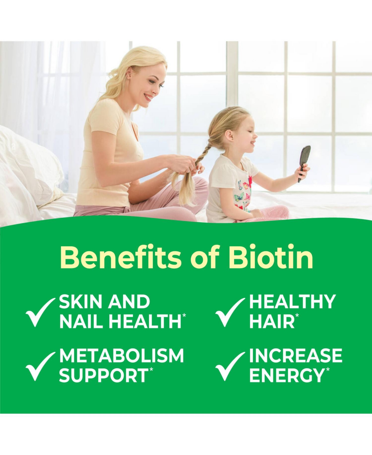 VitaWorks Kids Biotin 5,000 mcg Jelly Beans - Hair Skin And Nails Vitamins - Tasty Natural Strawberry Blast Flavor - Jellies
