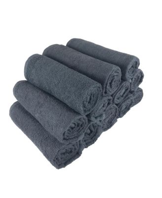 Bleach-Safe Cotton Salon Towels (12 Pack), Full Size 16x28 in., Solid Color, Absorbent Hair Drying Towel, Perfect for Salon and Spa