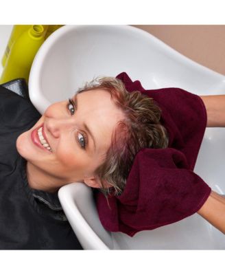 Bleach-Safe Cotton Salon Towels (12 Pack), Jr. Size 16x27 in., Solid Color, Absorbent Hair Drying Towel, Perfect for Salon and Spa